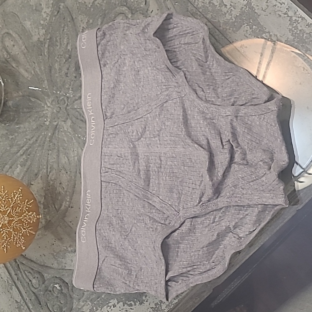 CALVIN KLEIN MEN'S GRAY XL BRIEFS NEW